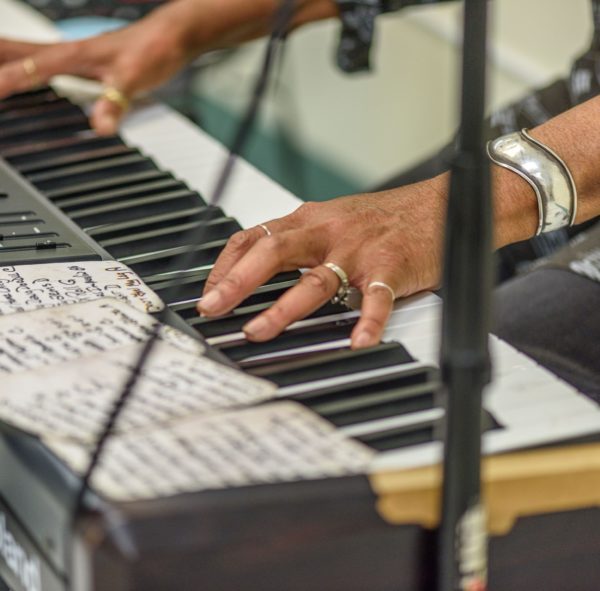 Cheryl Renee hands Cheryl Renee keyboard