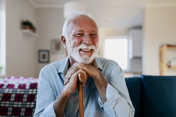 Creative Aging Cincinnati smiling elderly man