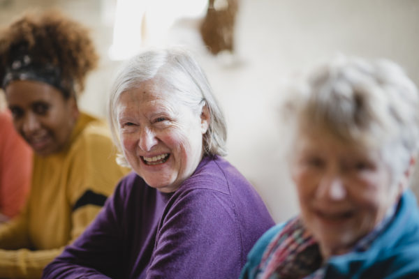 Creative Aging Cincinnati smiling elderly woman